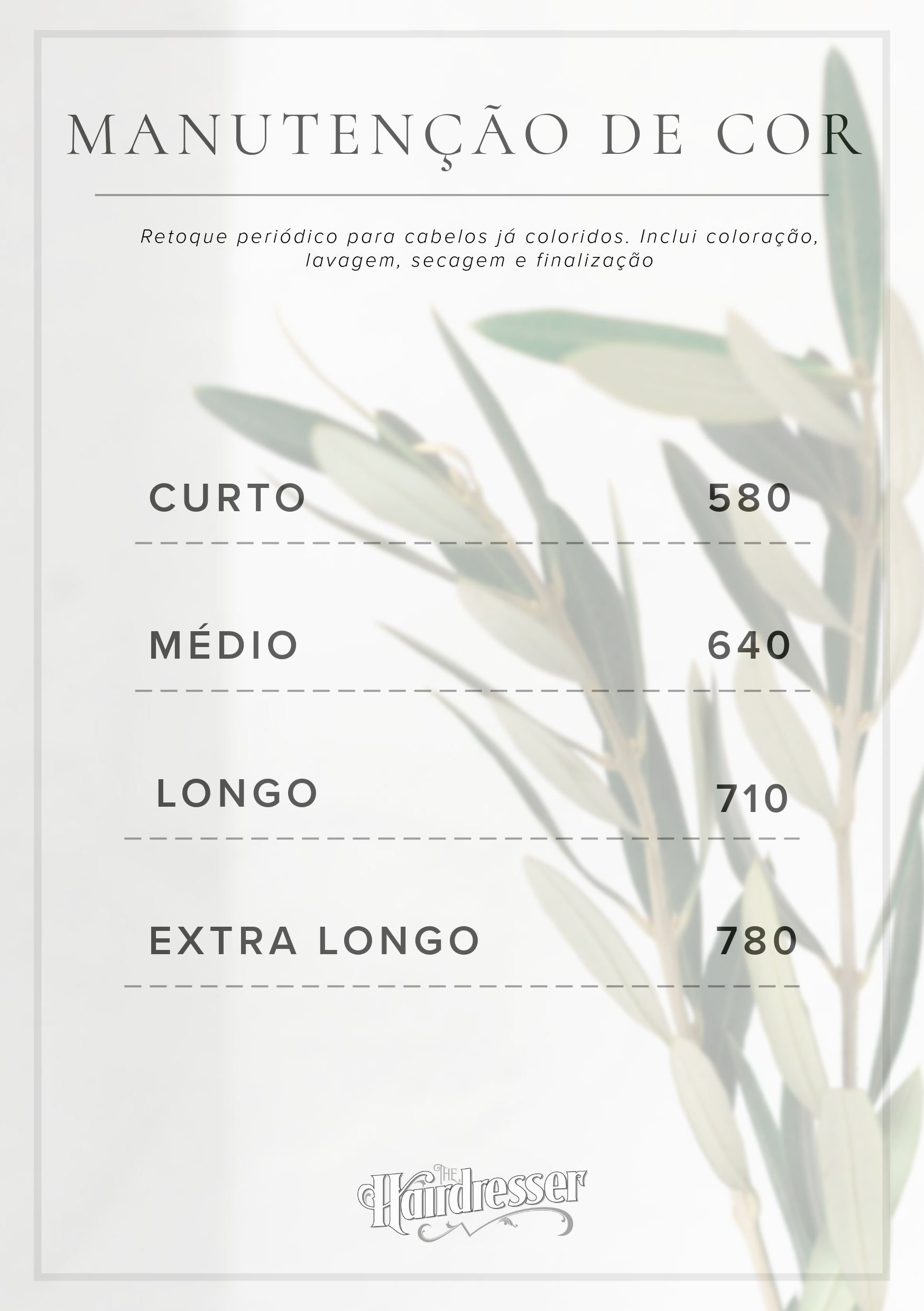 Manutenção de Cor